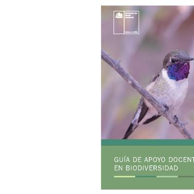 Guía de Apoyo Docente en Biodiversidad