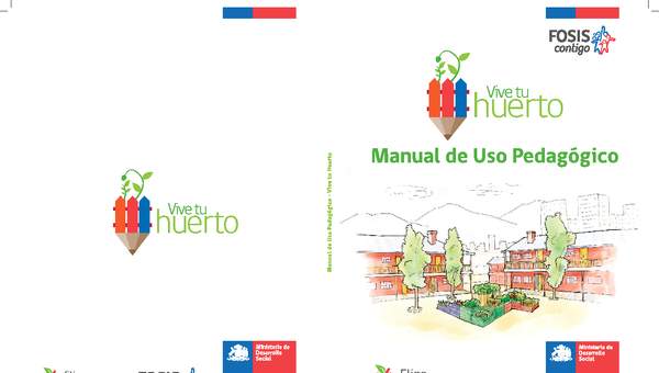 Vive tu Huerto: Manual de Uso Pedagógico