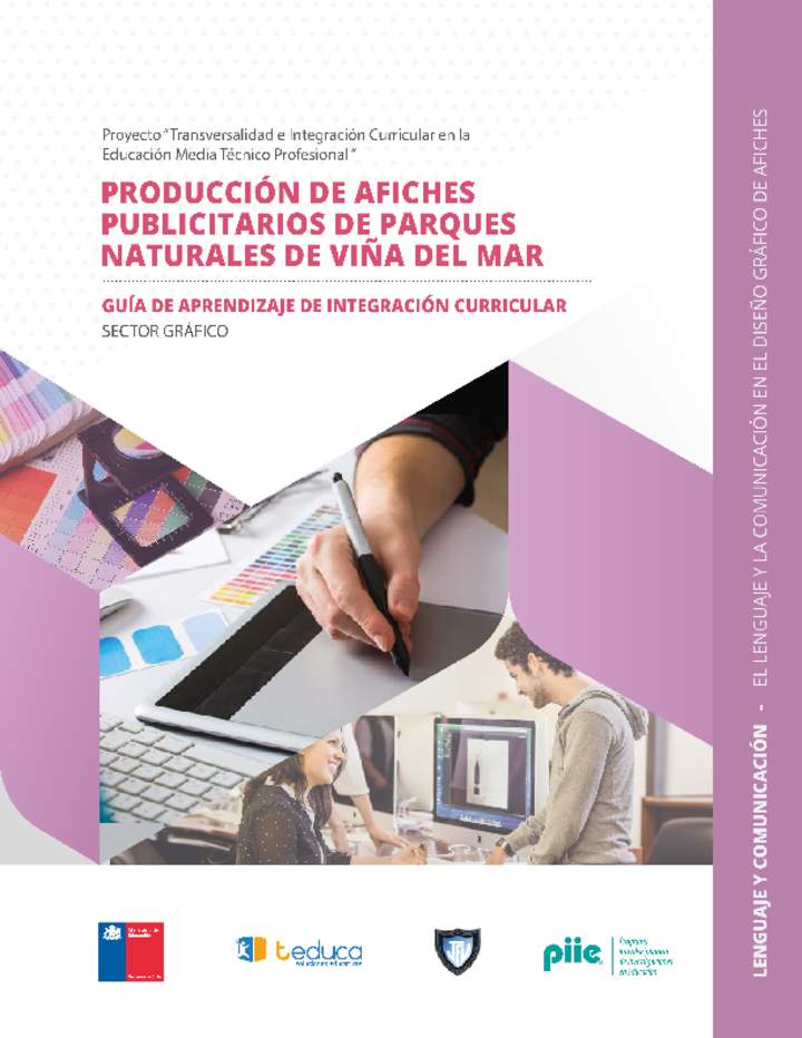 Guía de integración curricular "El lenguaje y la comunicación en el diseño gráfico de afiches"