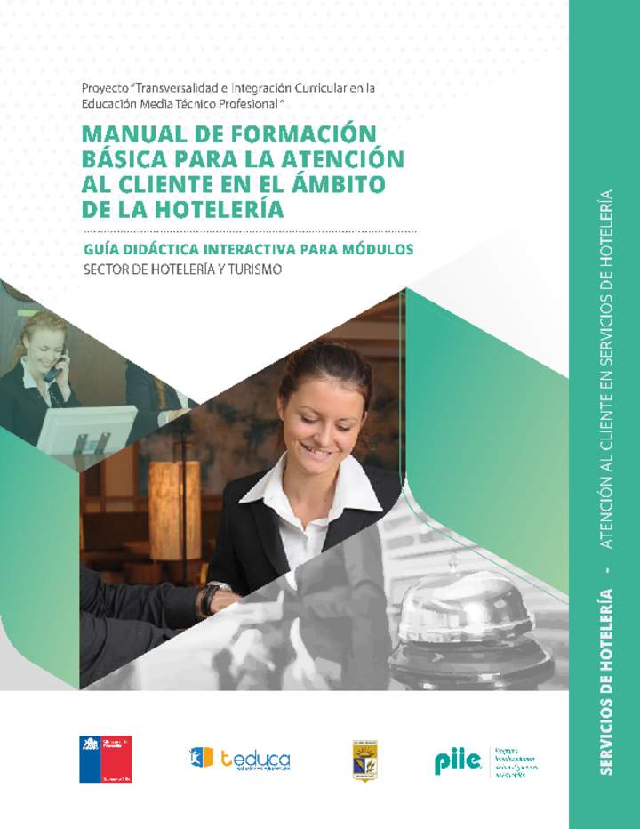 Manual de formación básica para la atención al cliente en el ámbito de la hotelería"