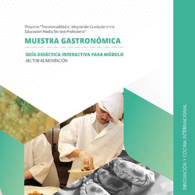 Guía didáctica del módulo "Innovación y cocina internacional"