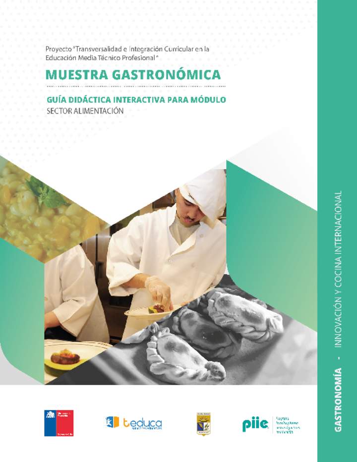 Guía didáctica del módulo "Innovación y cocina internacional"