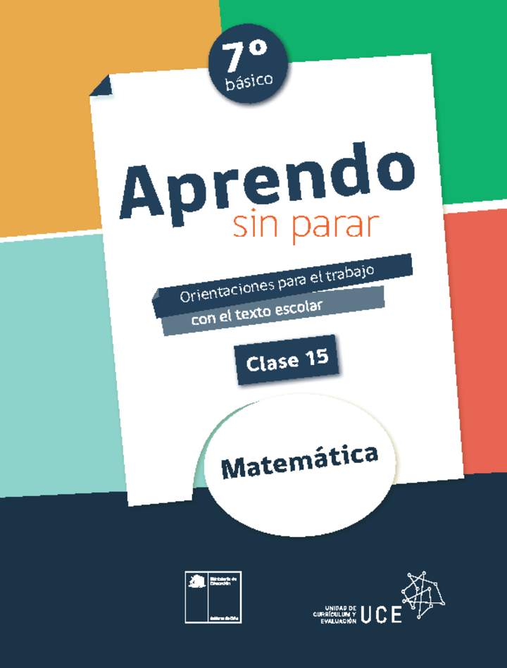 Matemática 7° básico Unidad 1: Clase N° 15