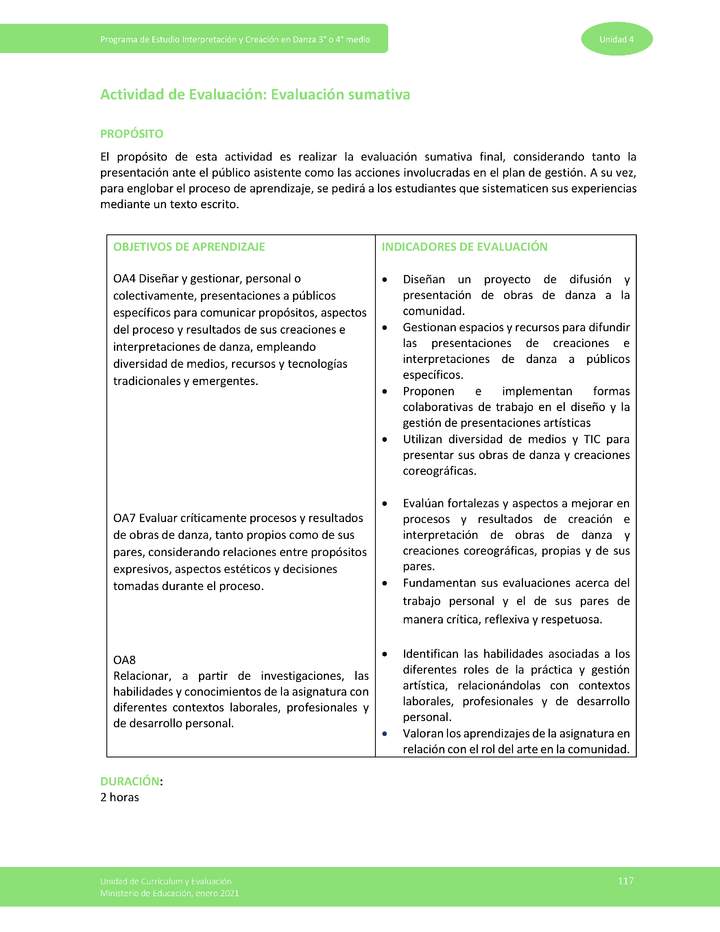 Actividad de evaluación sumativa