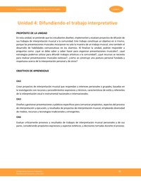 Unidad 4: Difundiendo el trabajo interpretativo