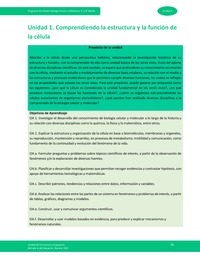 Unidad 1: Comprendiendo la estructura y función de la célula