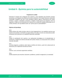 Unidad 4: Química para la sustentabilidad