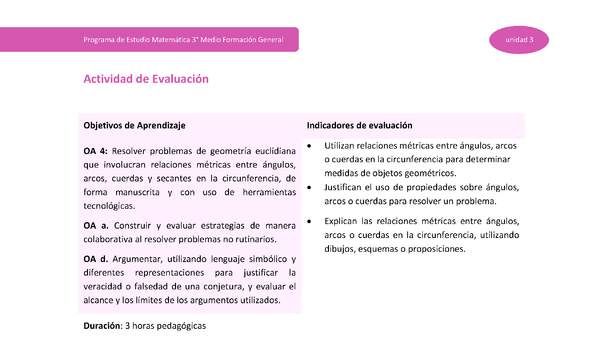 Actividad de evaluación Unidad 3