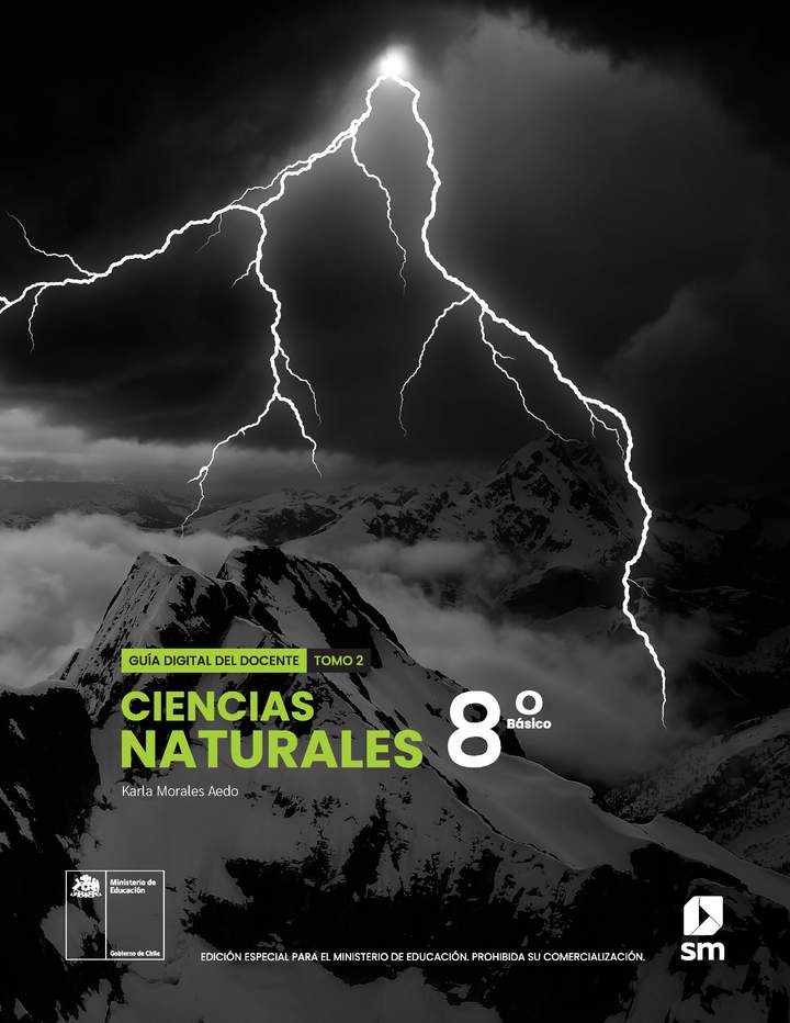 Ciencias Naturales 8° básico, SM, Portada Guía didáctica del docente Tomo 2