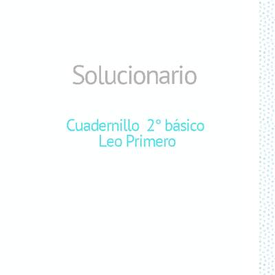 Solucionario Lenguaje Y comunicación 2ºbásico Unidad 1 Semana 5 (clases 17 a 20)