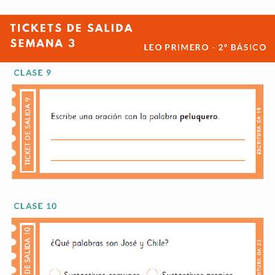 Evaluación Lenguaje 2° básico Unidad 1 Semana 3