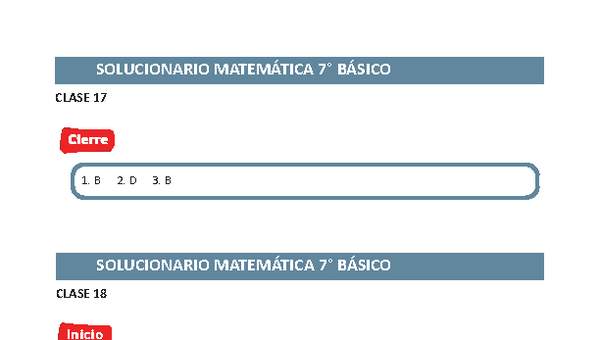 Solucionario Matemática 7° básico Unidad 1 Semana 5