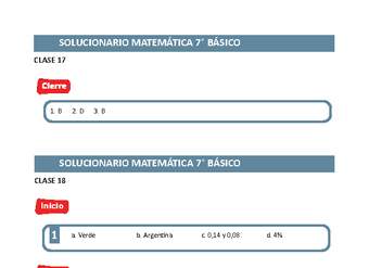 Solucionario Matemática 7° básico Unidad 1 Semana 5