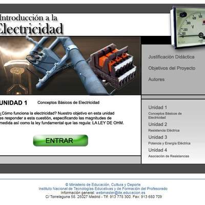 Programa interactivo de introducción a la electricidad básica