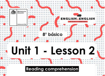 Lesson 2 Inglés 8º básico