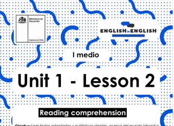 Lesson 2 Inglés 1º medio