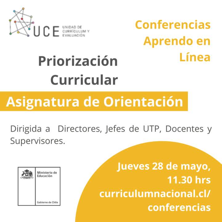 Priorización curricular: Asignatura de orientación