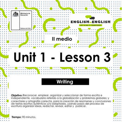 Lesson 3 Inglés 2º medio