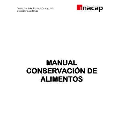 MANUAL DE CONSERVACIÓN DE ALIMENTOS