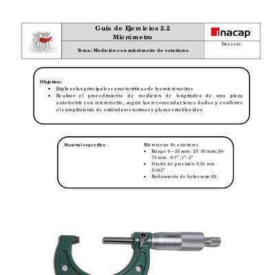 Guía - Micrómetros