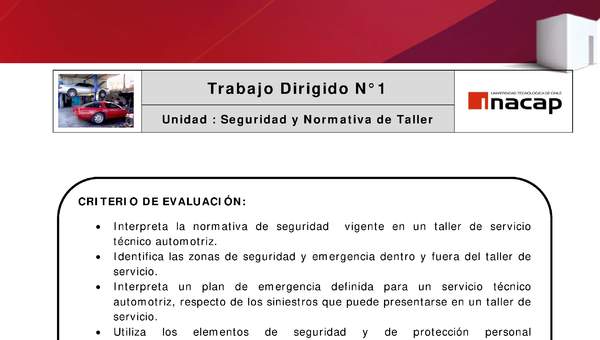 Seguridad y normativa del taller