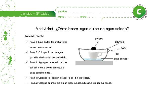 Como hacer agua dulce de agua salada