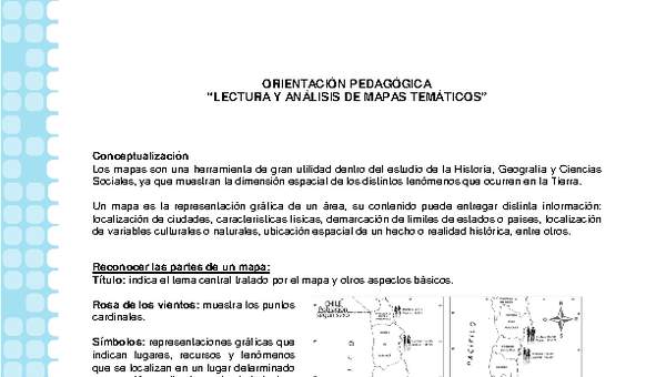 Orientación mapa temático