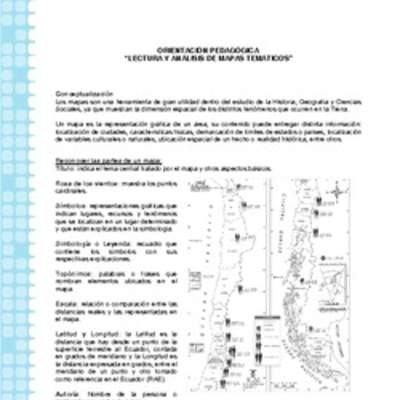 Orientación mapa temático