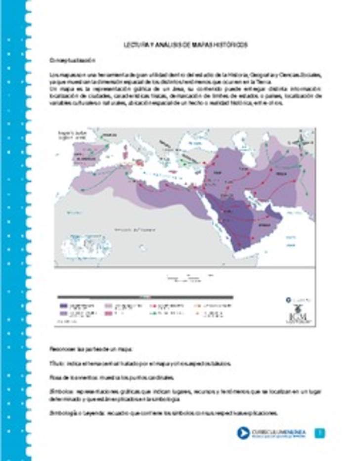 Orientación mapa histórico