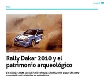 Impacto patrimonial Rally Dakar