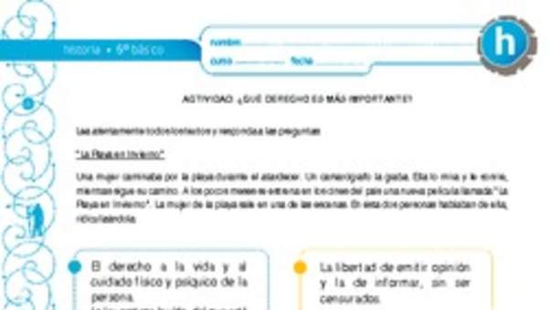 ¿Qué derecho es más importante?