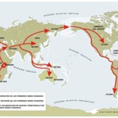 Mapa difusión ser humano