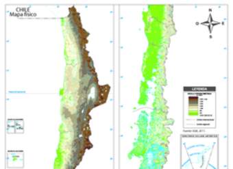 Mapa físico de Chile