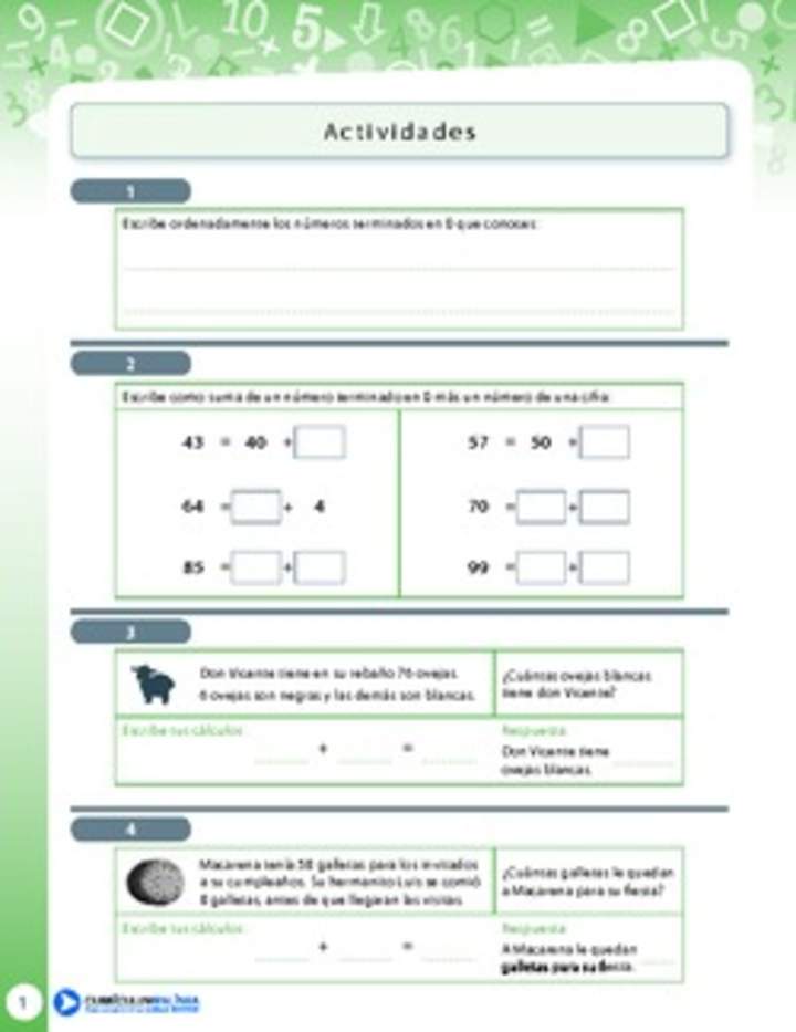 Composición y descomposición de números