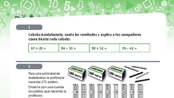 Ejercicios variados con números naturales