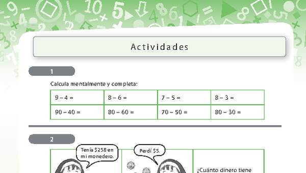 Resolución de problemas que involucra sustracción de números naturales de tres dígitos 2