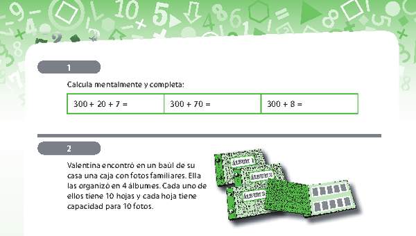 Resolución de problemas que involucra adición de números naturales de tres dígitos 5