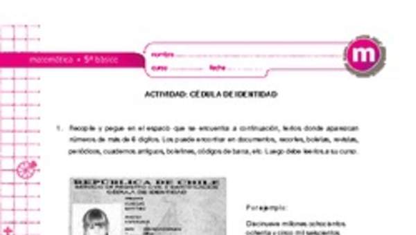 Cédula de identidad