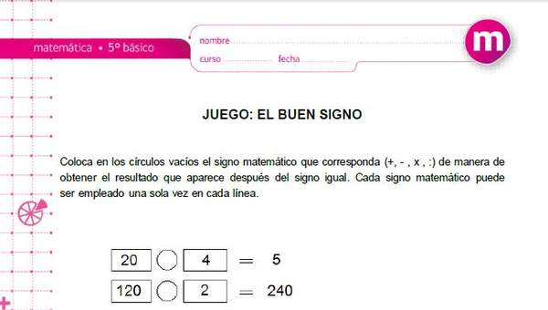 Juego: el buen signo