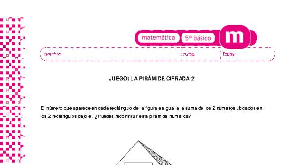 Juego: la pirámide cifrada 2