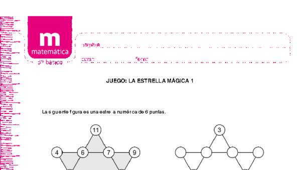 Juego: la estrella mágica 1