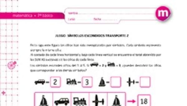 Juego: símbolos escondidos transporte 2