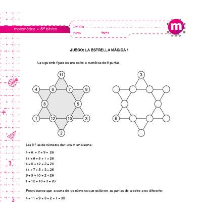 Juego: la estrella mágica 1