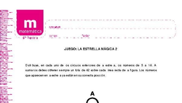 Juego: la estrella mágica 2