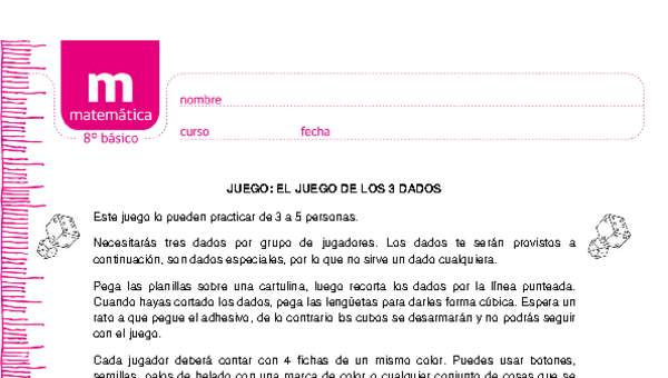 Juego: El juego de los 3 dados