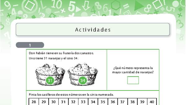 Comparar números menores a 100