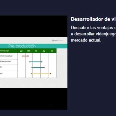 Curso: Desarrollador de videojuegos