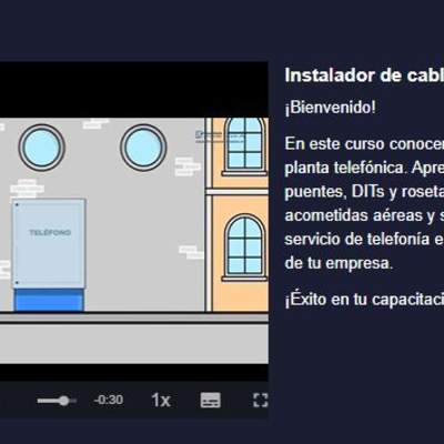 Curso: Instalador de cables de cobre