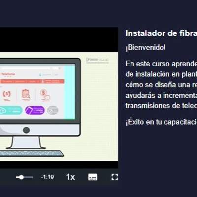 Curso: Instalador de fibra óptica