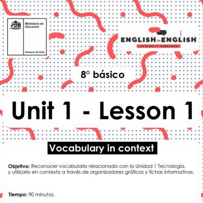 Lesson 1 Inglés 8º básico